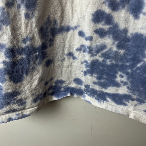 American Flag T Shirt Vintage 90s White Blue Large L Made In USA Graphic Tee - Picture 6 of 15